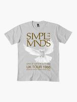Simple Minds Simple Minds - Once Upon A Time UK Tour 1986 Premium T-Shirt L viržių pilka spalva