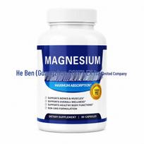 Magnesium Glycinate Capsules with Plant Extracts - 90 Count, with Calcium, Iron, and Zinc. Custom Details - Contact Support
