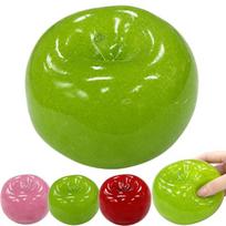Green Apple Slushie Stress Ball Squishy Toy Crunchy Moldable Non-Bounce Sensory Fidget Medium Grip Perfect Stress Relief Gift