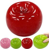 Green Apple Slushie Stress Ball Squishy Toy Crunchy Moldable Non-Bounce Sensory Fidget Medium Grip Perfect Stress Relief Gift