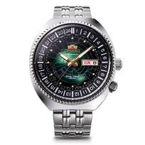 ORIENT Automatinis laikrodis PASAULIO ŽEMĖLAPIS Mechaninis Automatinis su Vidaus Garantija Šiuolaikinis Žalias [ORIENT] Gamintojo RN-AA0E02E Vyriškas žalia