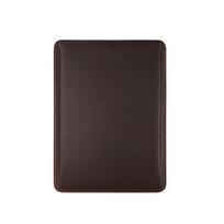 Slim Genuine Leather Laptop Sleeve 16-inch MacBook Pro M1/M2/M3 Crazy Horse Finish Unisex Breathable Interior Coffee Brown black