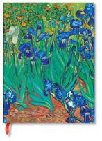 Paperblanks Hardcover Van Notebook, Gogh's Irises, Ultra, B5, Ruled, PB8202-6 blue