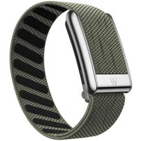 For Whoop 5.0PEAK/LIFE Wristband Elastic Band Sports Nylon Strap MG with Bright Silver U-shaped Metal FrameChildren's Day Gifts For WHOOP MG gray