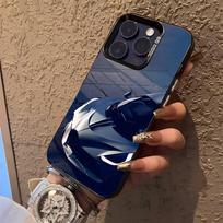 Automobiliai B-Bugatti V-Veyron Telefono dėklas iPhone 16,15,14,13,12,11,Pro,XS,Max,Plus,Mini,SE Juodas Saldaininis Matinis Atsparus Smūgiams Dangtelis iPhone15pro
