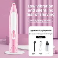 Rechargeable Pet Hair Trimmer Foot Shaver Special Electric Hair Clippers Fader Cat Claw Pedicure Artifact Safe Ceramics Blades rožinė