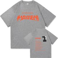 Lady Gaga Mayhem Tshirt 2025 New Album Fashion Men Summer Retro Harajuku High Quality Clothes Cotton Fan Tshirt 3XL gray