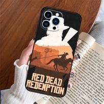Red Dead Redemption 2 Phone Case For Apple iPhone 15 16 14 13 12 11 17 Pro Max Mini 17 Air 16e 16 Plus Back Cover iPhone 13 mini black
