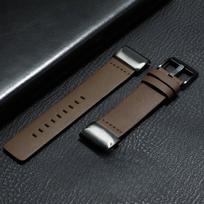 20mm 22mm 26mm Leather Watch band For Garmin Fenix 8 7 7S 7X 6S 6X 6 Watchband Wriststrap Fenix 5S 5X 5 Fenix 3 Forerunner 965 20mm black