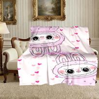 1pc Easy-Care LABUBU Blanket, Perfect for Couch, Bed, Home, Travel & More, Warm & Durable Printed Blanket 75x90cm