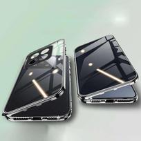 Apsaugantis nuo šnipinėjimo dėklas, skirtas Xiaomi 15 15T 14 17 Pro, dvipusis grūdintas stiklas, metalinis rėmelis su kameros apsauga, telefono apsaugos for Xiaomi 15T Pro juoda