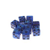 6 pusių žaidimo kauliukai 16 mm akriliniai D6 kauliukų rinkinys Dnd, RPG, stalo žaidimams arba matematikos mokymui, aventurino įspūdžio kauliukai