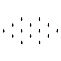 Comet Busters Black Basic Tear Drop Bindis (7 mm) (BV789) black