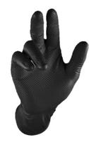 Vienkartinės nitrilinės pirštinės M-Safe Grippaz 246BK, juodos, 50 vnt.