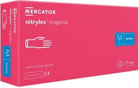 Vienkartinės nitrilinės pirštinės Mercator Nitrylex 1000 vnt., magenta, 10x100