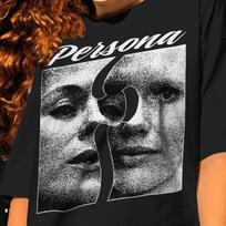 Persona Movie T-Shirt: Ingmar Bergman Film, 60s Style 140 white