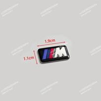 Suitable for BMW steering wheel M-mark interior sticker 1 3 5 7 series logo X1x3x5x6 wheel decoration. 8pcs black