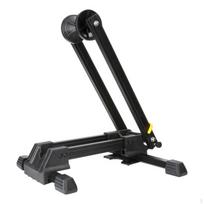 Bike Stand with Wheel Cradle Upright Cycle Parking Adjustable Storage Rack for Cyclists, black