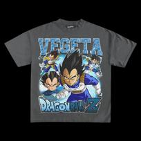Vegeta Dragon Ball Z Tee Vintage T-shirt Women's Men's Oversized Streetwear Y2k Hip Hop Harajuku Short Sleeves High Quality Female Male Clothing XL black