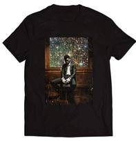 Unisex shirt Cotton Oversize Large Size Kid Cudi Man On The Moon Rap T-shirt, size S-5XL M gray