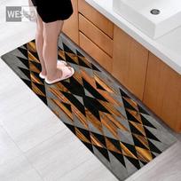 3D medienos grūdų kilimėlis virtuvės grindims Vonios kambario kilimėlis Neslystantis skalbimo kambario kilimėlis Miegamojo kilimas Svetainės grindų kilimėlis 40x120cm black