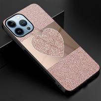 Luxury Phone Case For Iphone 14 13 11 12 Pro Max Mini Xs Xr X 7 8 6s Plus Se 2022 Tempered Glass Love Heart Back Cover Coque For iphone 12 Pro gray
