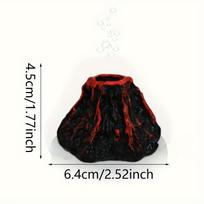 1pc Volcano Snail Stone Aquarium Decoration Durable Resin, Adds Oxygen to Active Aquatic Habitats For All Types of Fish Tank Aquarium Decorations black