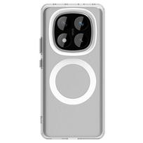 Prabangus Magsafe magnetinis belaidžio įkrovimo dėklas, skirtas Xiaomi Redmi Note 14 Pro 4G Pro+ Plus 5G, su kameros apsauga, saldainių spalvos dangtelis Redmi Note 14 Pro 4G balta
