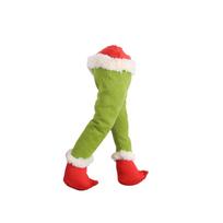 Christmas  Body Tree Decoration, With Legs Filled With Posing Christmas Elves Hanging On The Christmas Tree yellow