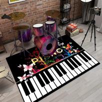 Būgnų kilimas - Garso izoliacija Neslystantis elektroninių džiazo būgnų grindų kilimėlis muzikos instrumentų praktikai ir namų dekoravimui 40x60cm gray