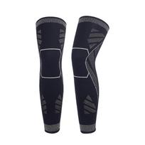 Profesionalūs megzti prailginti kelio sąnario apsaugai sportui ir fitnesui Single XXL with Silicone Anti-slip gray