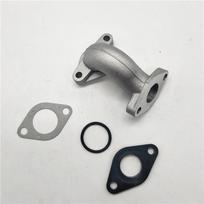 43# Intake Manifold  Dirt Pit Bike Carb Carburetor Rubber Mainfold Adapter Inlet Intake Pipe Kits For PZ19 50CC 110CC 125CC gray