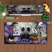 Hollow Knight XXL Didelis Žaidėjo Pelės Kilimėlis Kompiuterio Klaviatūros Kilimėlis xMM HD Spausdinimas Neslystantis Nesiprausiantis Ergonomiškas dizainas Stalo Kilimėlis 300x800x2mm white