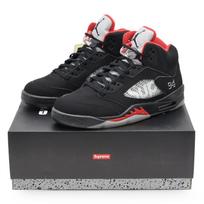 824371-001 Supreme Nike Air Jordan 5 Retro Black (Men's) 8 black