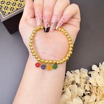 Enamel Color Lucky Bracelet for Women, Light Luxury and High-end Sense Bracelet One Size(16-22CM) gray