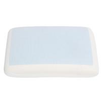 Memory Foam Gel Pillow Reversible Double Sided Breathable Orthopedic Support Ventilated Cooling Gel Pillow for Sleeping white