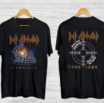 1983 Def Leppard Pyromania Tour T-Shirt Black L black