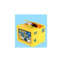 (Minions) Kids Cartoon Electric Money Box Stealing Money Piggy Bank Toy With Music