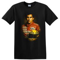 Ayrton Senna Helmet T Shirt Racing Portrait Tribute Tee 4XL brown