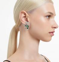 Swarovski Ear cuff earring Hyperbola Zirconia Mixed cut Green 5665331 sidabras