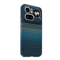 Magnetinis dėklas Nothing Phone 4a Pro dėklui Magsafe įspaudu su anglies pluošto dryžuotu raštu PC plonas kietas dangtelis Nothing Phone (4a) Pro black