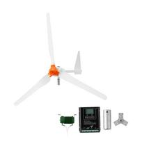 VEVOR 1500W 24V Wind Turbine Generator, 3-Blade Wind Turbine Kit with Wind/Solar Hybrid Controller 210 x 210 x 139 cm