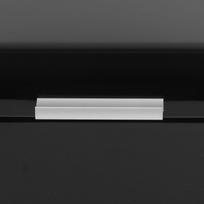 Vienos spalvos retro metalinė duonos dėžutė, didelės talpos virtuvės laikymo konteineris (Juoda) black