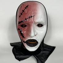 Terrifier Art The Clown Halloween Mask Full Head Scary Horror Clown Mask Soft Latex for Cosplay Costume Party Haunted House A2 gray