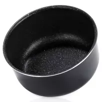 Puodas su granitine danga, juodas, 20 cm, 3 l