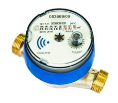 JS cold water meter, type GSD8-RFM, DN15 (1/2 ), Q3=1.6 m3/h, R100/50, T