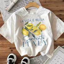 La Vita È Bella Sorrento Italy Lemon Graphic T‑Shirt Men Casual Short Sleeve Tee Italian Vacation Slogan Unisex Streetwear Tops XL gray