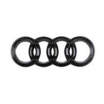 1 vnt. Audi A3 A4 A5 A6 A7 A1 Q2 Q3 Q5 Q7 Chromo Juoda Automobilio Priekinio Variklio Dangčio Emblema Ženklelis Galinio Bagažinės Ženklo Lipdukas Front 275mm black