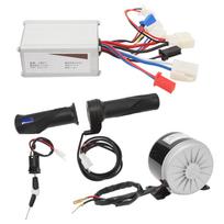 MY1016 Variklis 24V 250W Valdiklis Pasukamosios droselio rankenos Elektrinio uždegimo jungiklio rinkinys paspirtukui Elektriniam dviračiui white