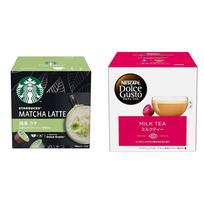 Rinkinys Nestle Starbucks Matcha Latte Nescafe Dolce Gusto Speciali kapsulė 12 vnt. Kapsulė + Pieno arbata 16 vnt. black